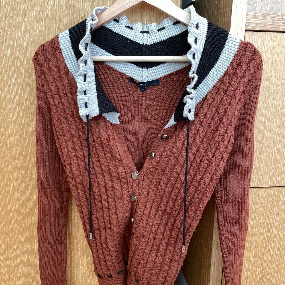GUCCI WOOL BLEND CARDIGAN